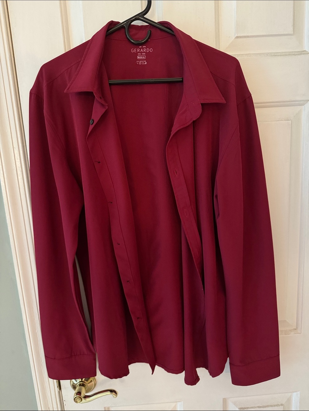 Men’s Burgundy Dress Shirt